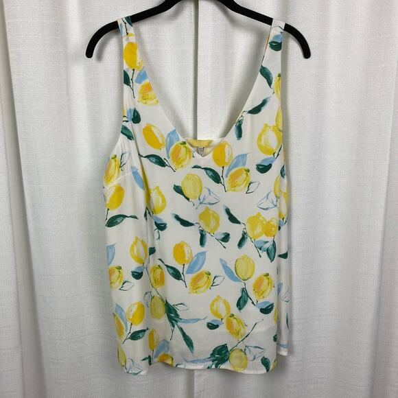 Joules Lemon Tree Print Kyra Tank Blouse Sz.10 NWT - Picture 6 of 15